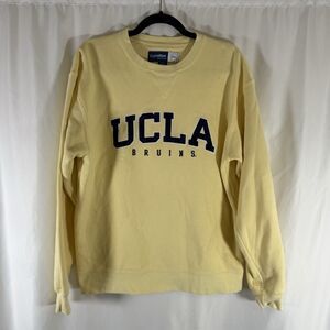 UCLA Bruins Sweatshirt Women's Medium Yellow Crewneck Pullover Long Sleeve